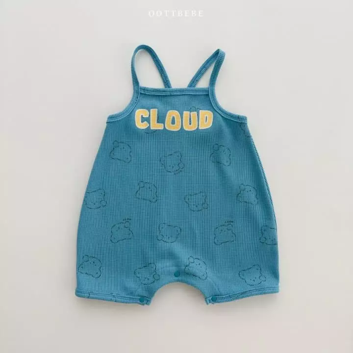 Oott Bebe - Korean Baby Fashion - #babyoutfit - Cloud Waffle Bodysuit - 4