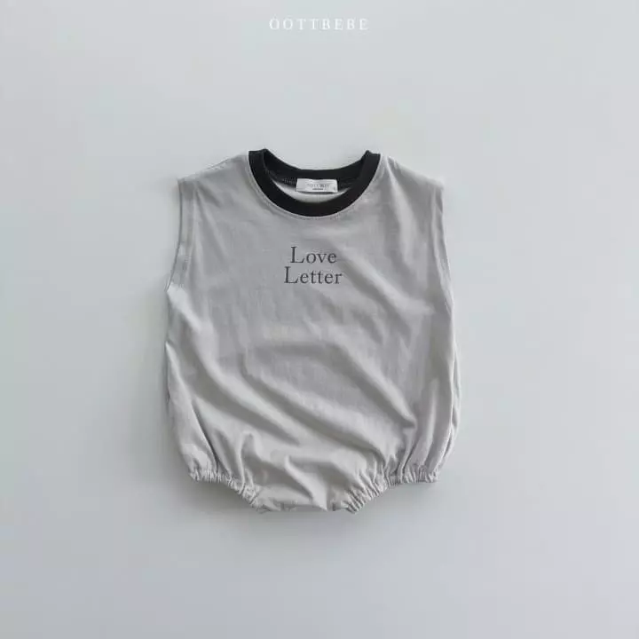 Oott Bebe - Korean Baby Fashion - #babywear - Love Letter Bodysuit - 2