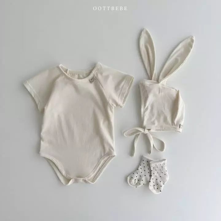 Oott Bebe - Korean Baby Fashion - #babywear - Dream Modal Bunny Bonnet - 7