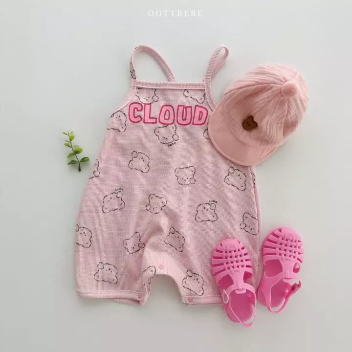 Oott Bebe - Korean Baby Fashion - #onlinebabyshop - Cloud Waffle Bodysuit - 7
