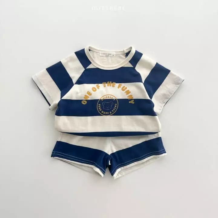 Oott Bebe - Korean Baby Fashion - #onlinebabyshop - Funny Top Bottom Set