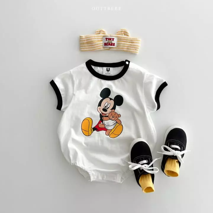 Oott Bebe - Korean Baby Fashion - #onlinebabyshop - Hug D Bear Bodysuit - 10
