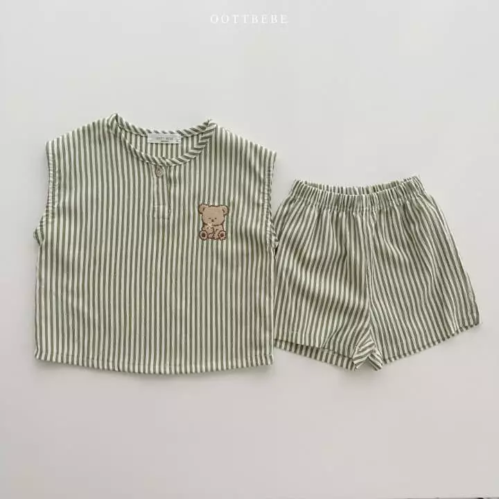 Oott Bebe - Korean Children Fashion - #Kfashion4kids - Jijimi Oott Top Bottom Set - 6