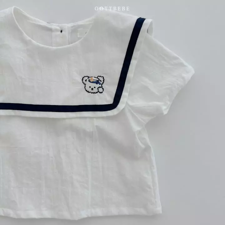 Oott Bebe - Korean Children Fashion - #childofig - Marine Bear Blouse - 3