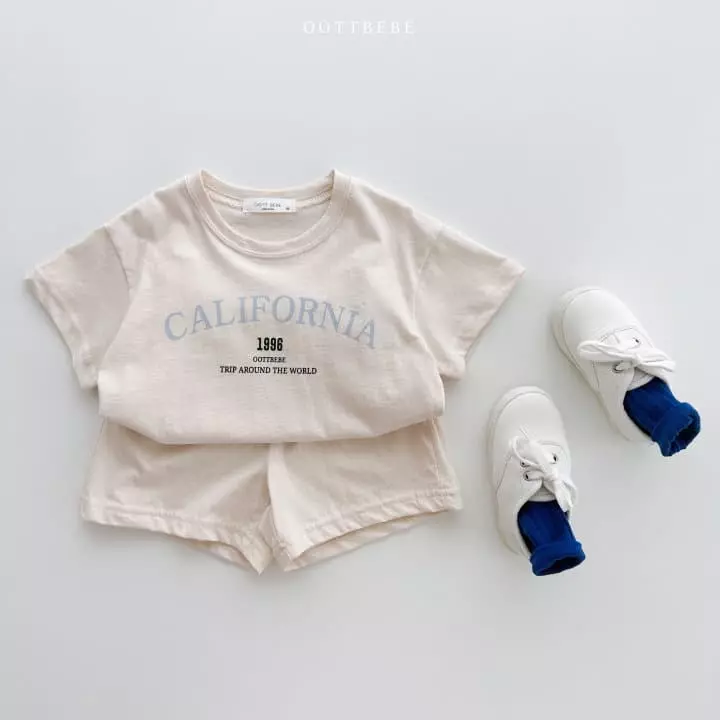 Oott Bebe - Korean Children Fashion - #childofig - California Top Bottom Set - 10