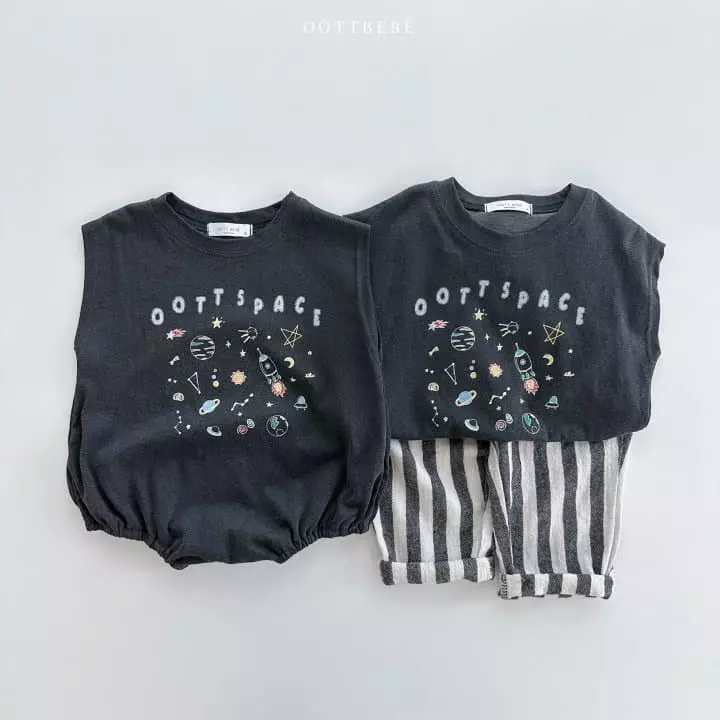 Oott Bebe - Korean Children Fashion - #childofig - Space Sleeveless - 8