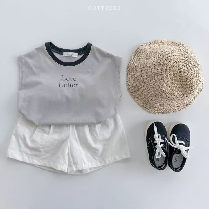 Oott Bebe - Korean Children Fashion - #prettylittlegirls - Love Letter Sleeveless - 4