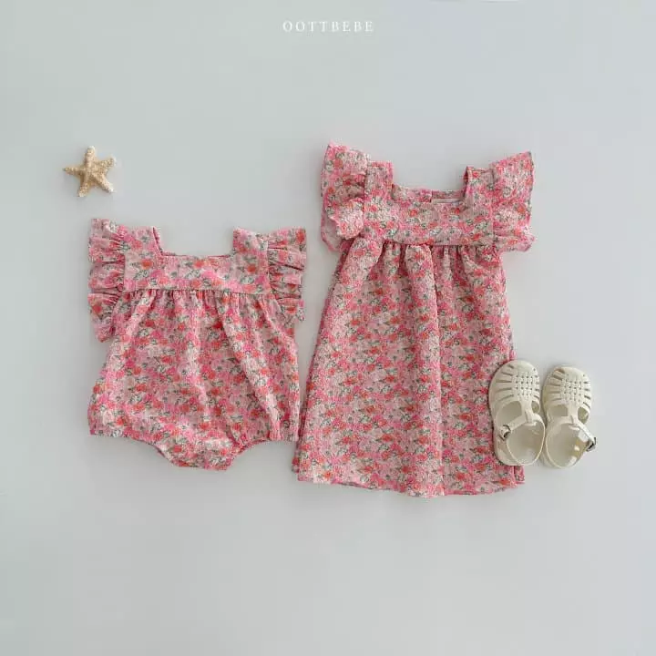Oott Bebe - Korean Children Fashion - #childofig - Pong Pong Frill One-piece - 10