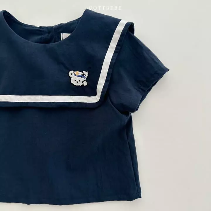Oott Bebe - Korean Children Fashion - #childofig - Marine Bear Blouse - 4