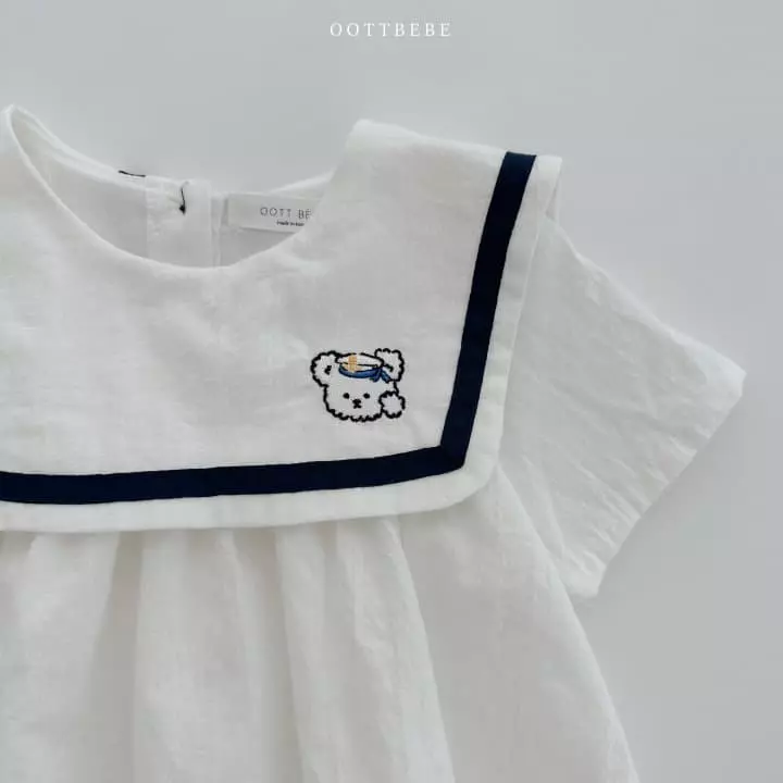 Oott Bebe - Korean Children Fashion - #childrensboutique - Marine Bear One-piece - 3