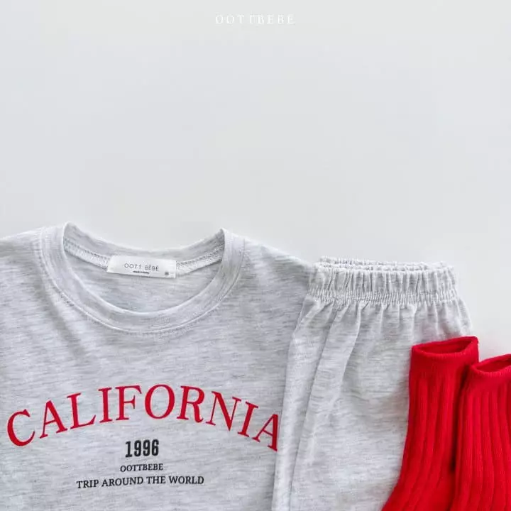 Oott Bebe - Korean Children Fashion - #childrensboutique - California Top Bottom Set - 12