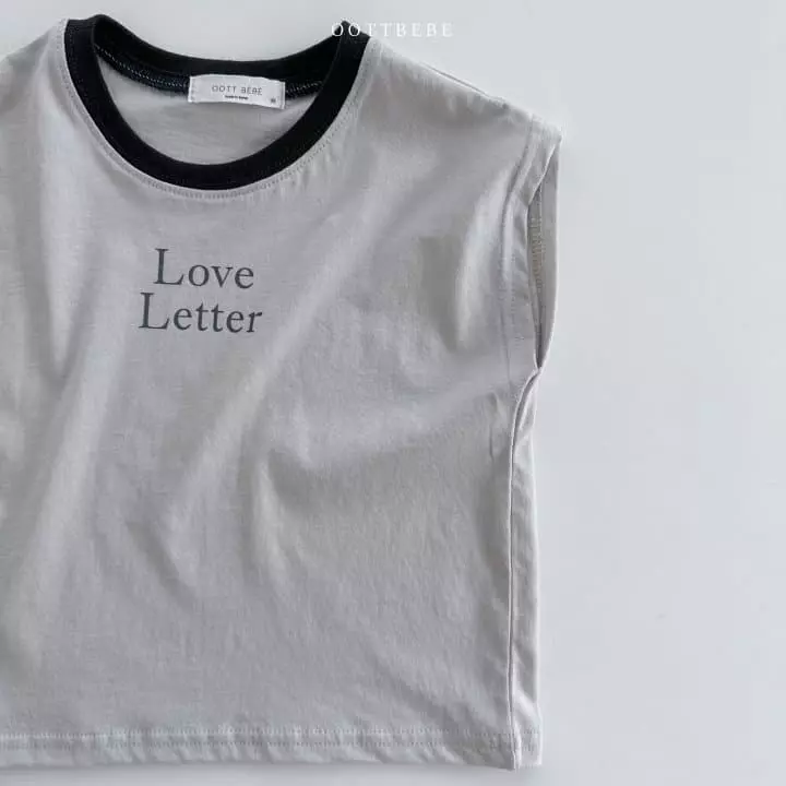 Oott Bebe - Korean Children Fashion - #childrensboutique - Love Letter Sleeveless - 6