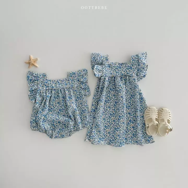 Oott Bebe - Korean Children Fashion - #childrensboutique - Pong Pong Frill One-piece - 11