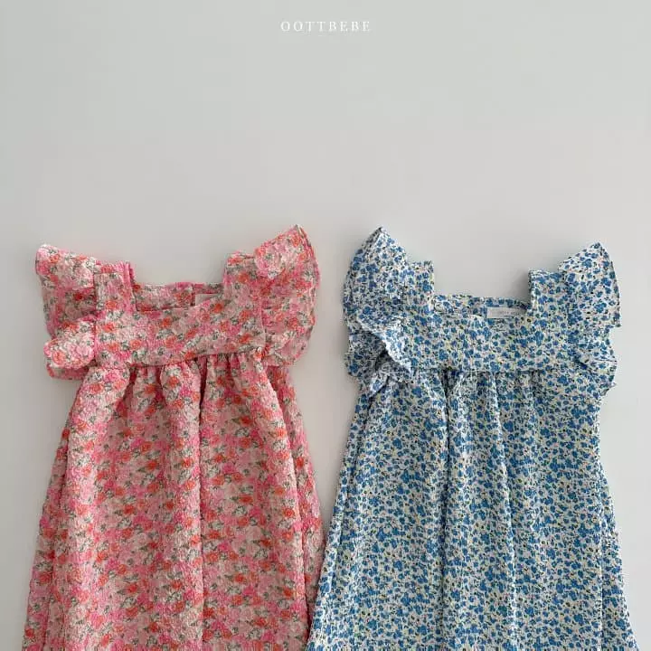 Oott Bebe - Korean Children Fashion - #designkidswear - Pong Pong Frill One-piece - 12