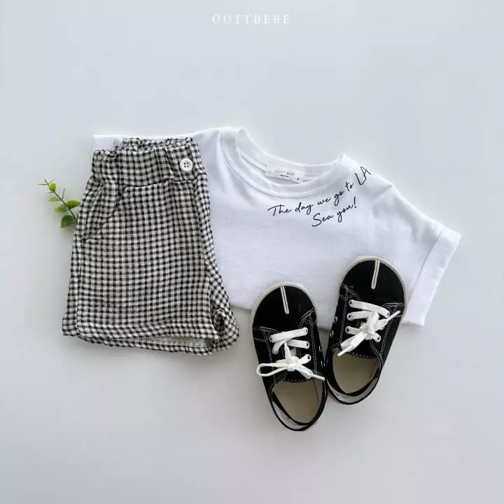 Oott Bebe - Korean Children Fashion - #discoveringself - Lettering Roll-up Tee - 10