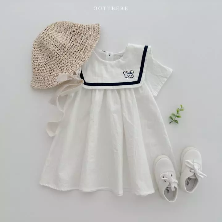 Oott Bebe - Korean Children Fashion - #fashionkids - Marine Bear One-piece - 6