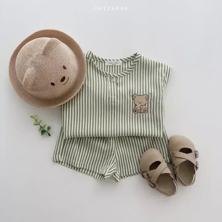 Oott Bebe - Korean Children Fashion - #fashionkids - Jijimi Oott Top Bottom Set - 2