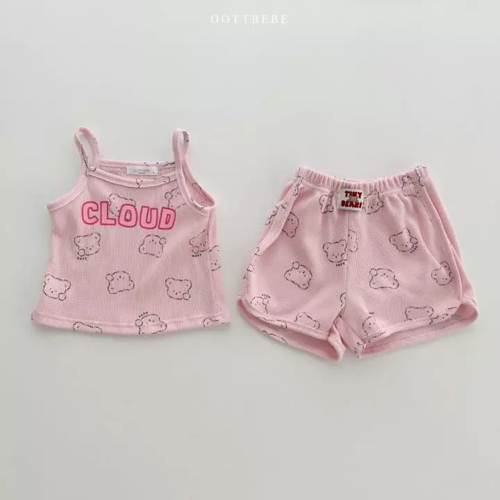 Oott Bebe - Korean Children Fashion - #fashionkids - Cloud Waffle String Sleeveless - 12