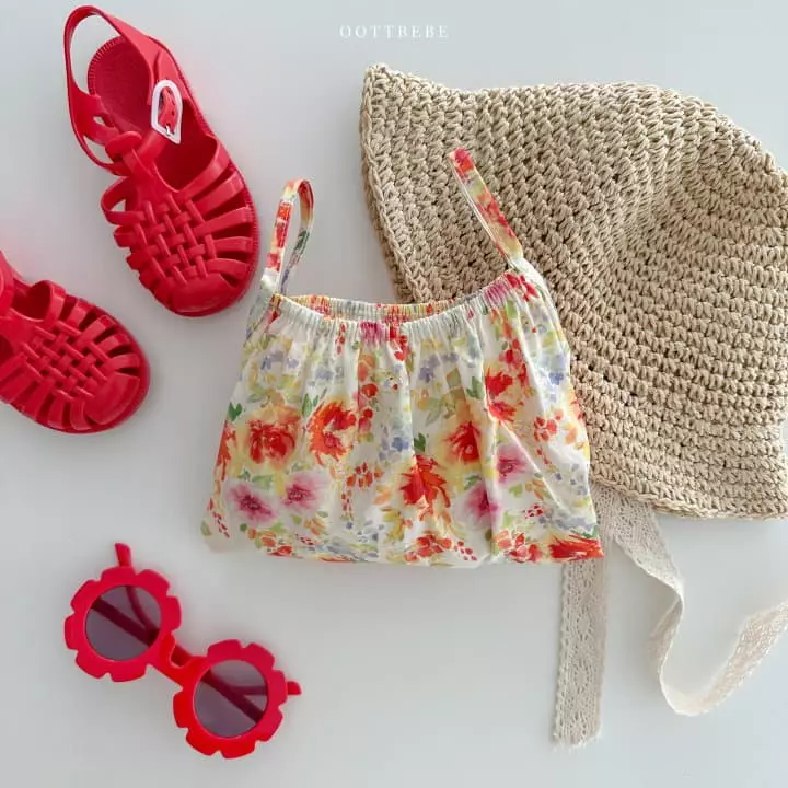 Oott Bebe - Korean Children Fashion - #fashionkids - Garden SLEeveless One-piece - 12