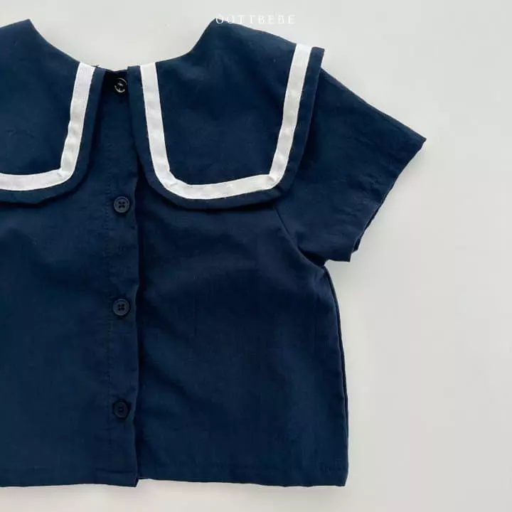Oott Bebe - Korean Children Fashion - #kidzfashiontrend - Marine Bear Blouse - 10