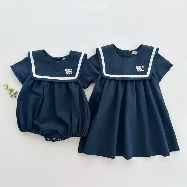 Oott Bebe - Korean Children Fashion - #kidzfashiontrend - Marine Bear One-piece - 9