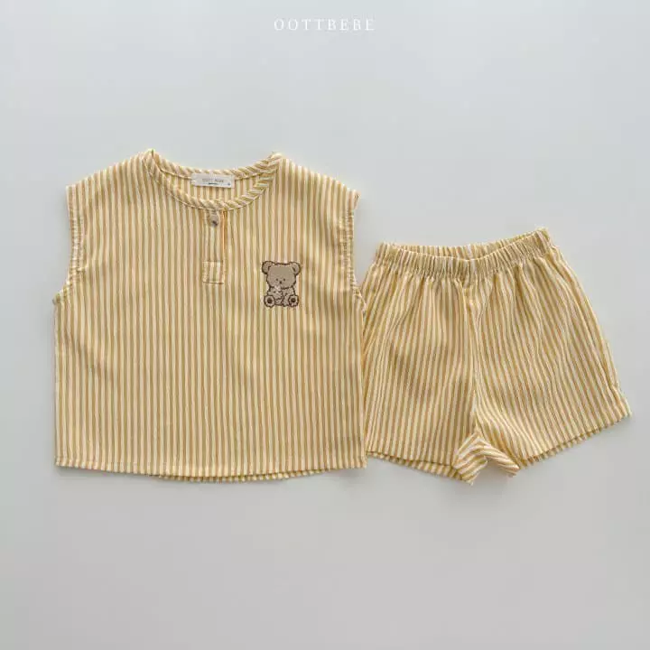 Oott Bebe - Korean Children Fashion - #kidzfashiontrend - Jijimi Oott Top Bottom Set - 5