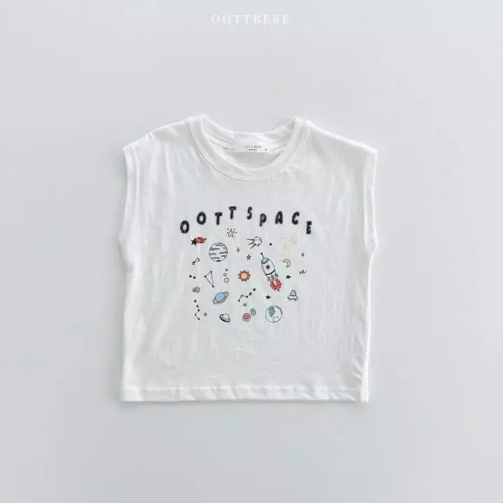 Oott Bebe - Korean Children Fashion - #kidzfashiontrend - Space Sleeveless