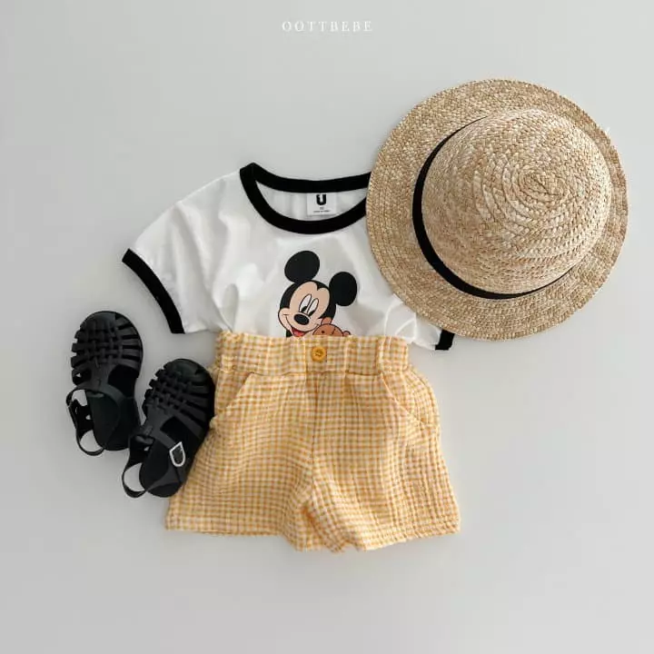 Oott Bebe - Korean Children Fashion - #kidzfashiontrend - M Check Shorts - 6