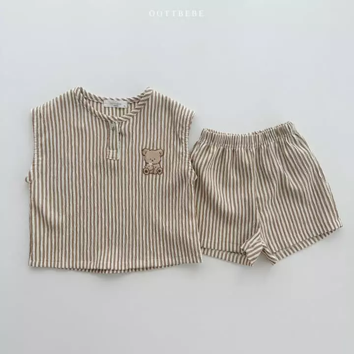 Oott Bebe - Korean Children Fashion - #littlefashionista - Jijimi Oott Top Bottom Set - 7