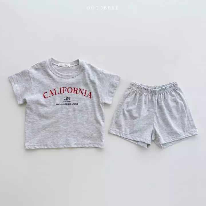 Oott Bebe - Korean Children Fashion - #littlefashionista - California Top Bottom Set - 6