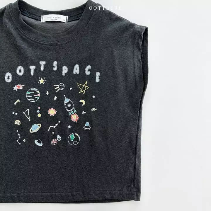 Oott Bebe - Korean Children Fashion - #littlefashionista - Space Sleeveless - 4