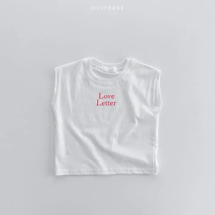 Oott Bebe - Korean Children Fashion - #magicofchildhood - Love Letter Sleeveless