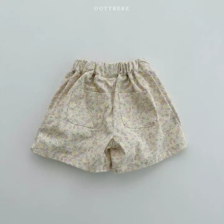 Oott Bebe - Korean Children Fashion - #magicofchildhood - Flower Pintuck Shorts - 10