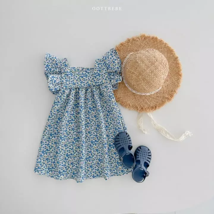 Oott Bebe - Korean Children Fashion - #littlefashionista - Pong Pong Frill One-piece - 4