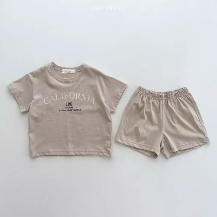 Oott Bebe - Korean Children Fashion - #minifashionista - California Top Bottom Set - 8