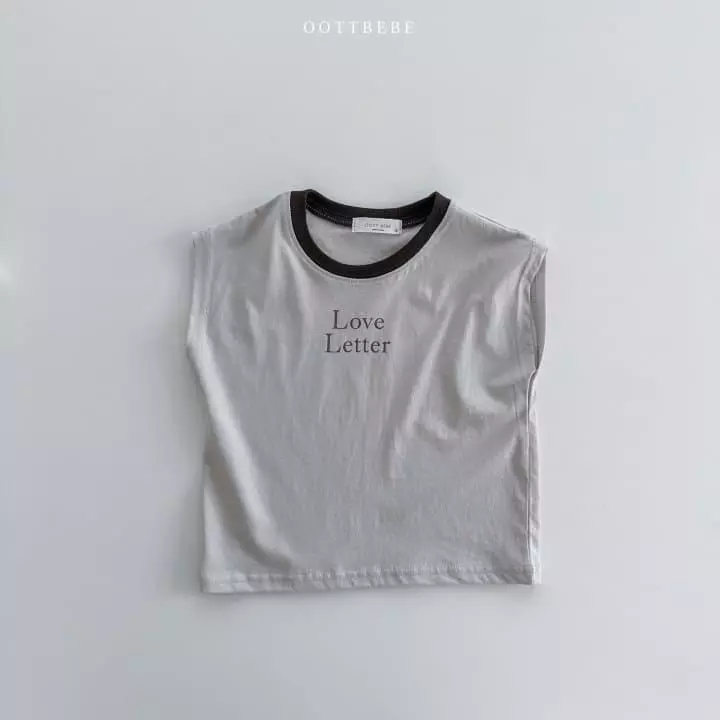 Oott Bebe - Korean Children Fashion - #minifashionista - Love Letter Sleeveless - 2