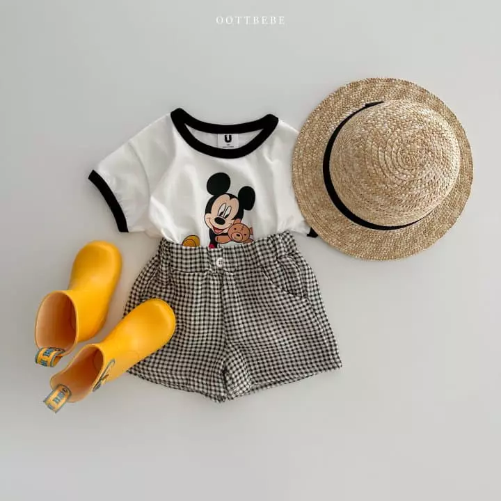 Oott Bebe - Korean Children Fashion - #minifashionista - M Check Shorts - 10