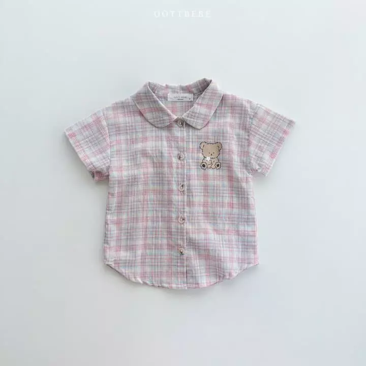 Oott Bebe - Korean Children Fashion - #prettylittlegirls - Coou Check Shirt