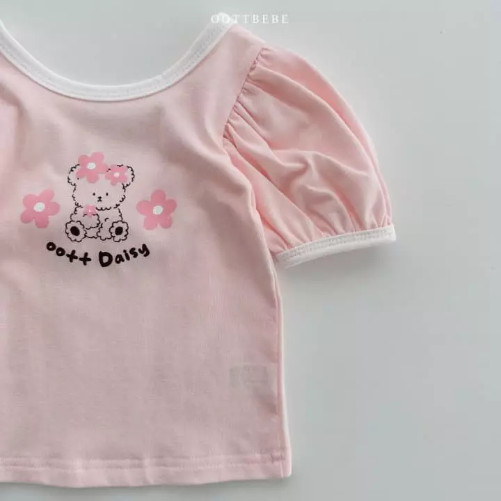 Oott Bebe - Korean Children Fashion - #prettylittlegirls - Daisy Puff Tee - 8