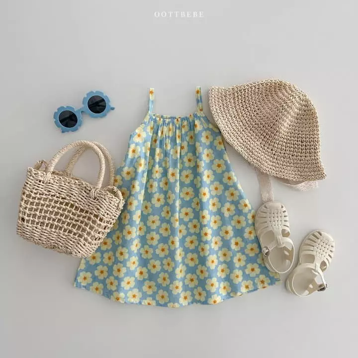 Oott Bebe - Korean Children Fashion - #minifashionista - Garden SLEeveless One-piece - 4