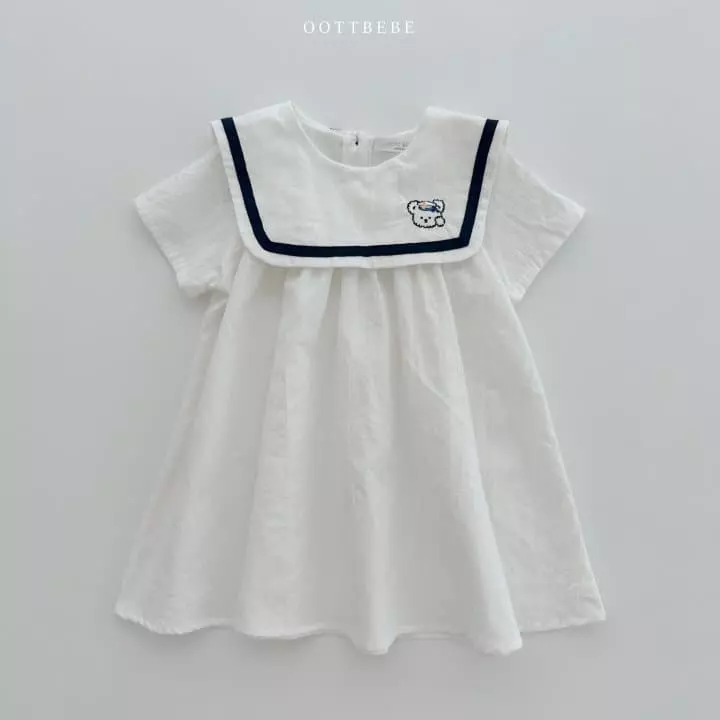 Oott Bebe - Korean Children Fashion - #stylishchildhood - Marine Bear One-piece