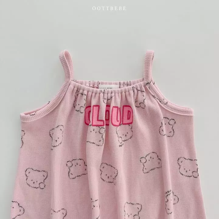 Oott Bebe - Korean Children Fashion - #stylishchildhood - Cloud Waffle One-piece - 10