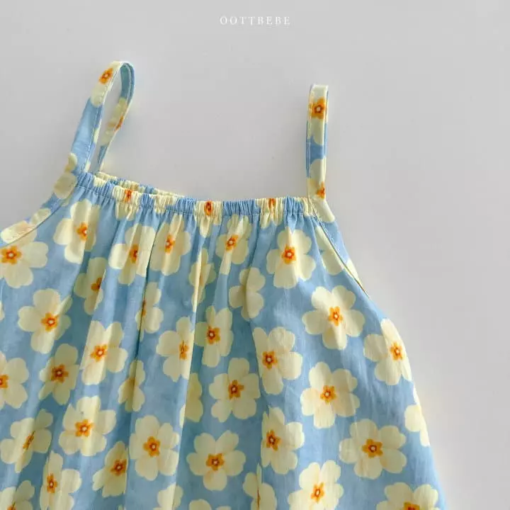 Oott Bebe - Korean Children Fashion - #stylishchildhood - Garden SLEeveless One-piece - 7
