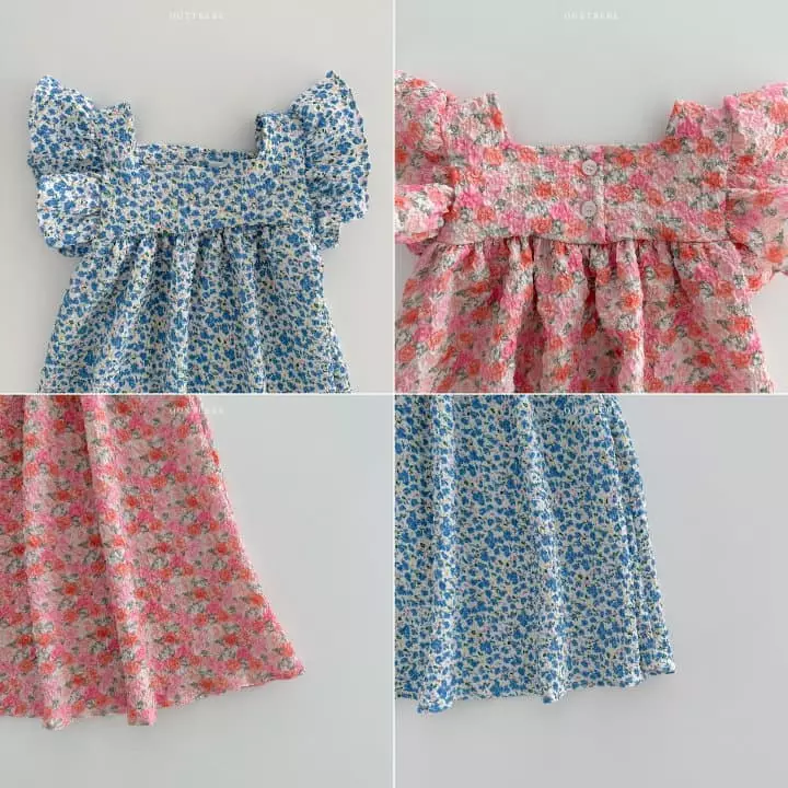 Oott Bebe - Korean Children Fashion - #stylishchildhood - Pong Pong Frill One-piece - 9