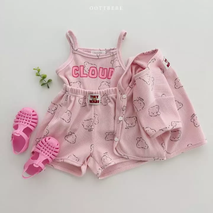 Oott Bebe - Korean Children Fashion - #todddlerfashion - Cloud Waffle Shorts - 6
