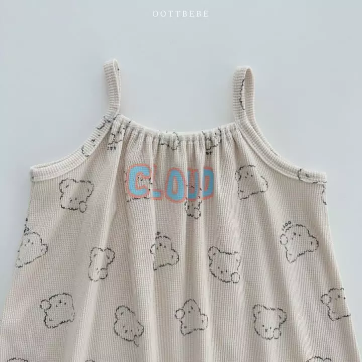 Oott Bebe - Korean Children Fashion - #toddlerclothing - Cloud Waffle One-piece - 9