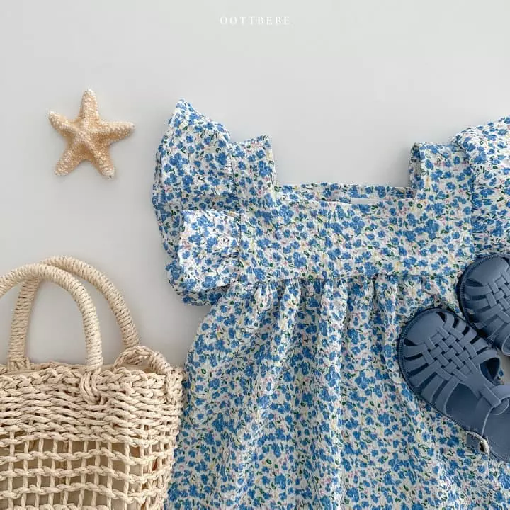 Oott Bebe - Korean Children Fashion - #toddlerclothing - Pong Pong Frill One-piece - 8