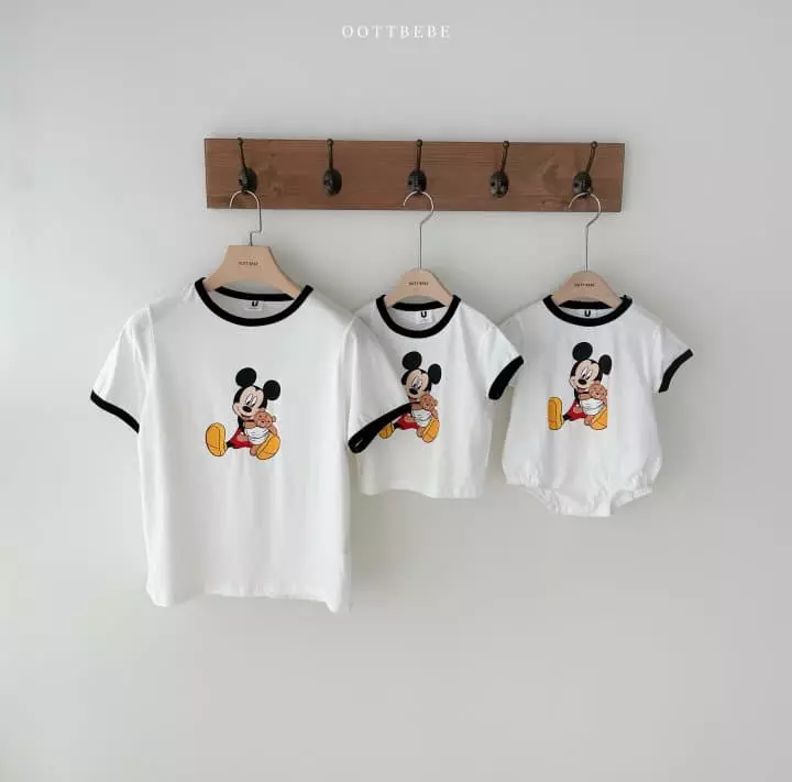 Oott Bebe - Korean Women Fashion - #momslook - Hug D Bear Tee Mom - 8