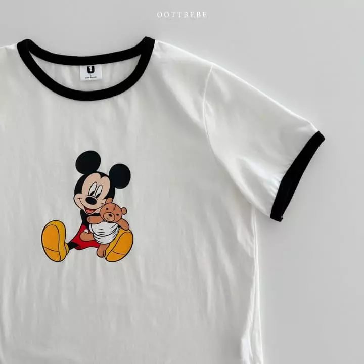 Oott Bebe - Korean Women Fashion - #restrostyle - Hug D Bear Tee Mom - 3