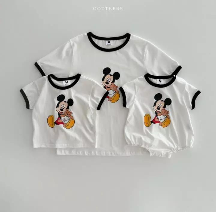 Oott Bebe - Korean Women Fashion - #shopsmall - Hug D Bear Tee Mom - 5